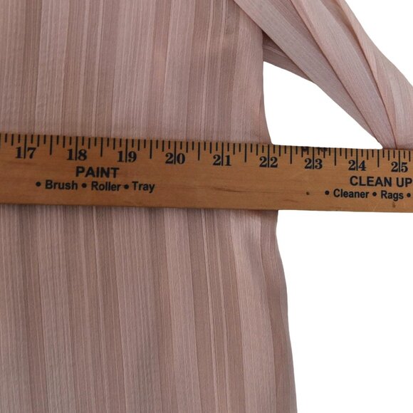 Show Me Your Mumu Oversized Sheer Blush Pink Ruffle Blouse XS Romantic Coquette - Picture 8 of 8